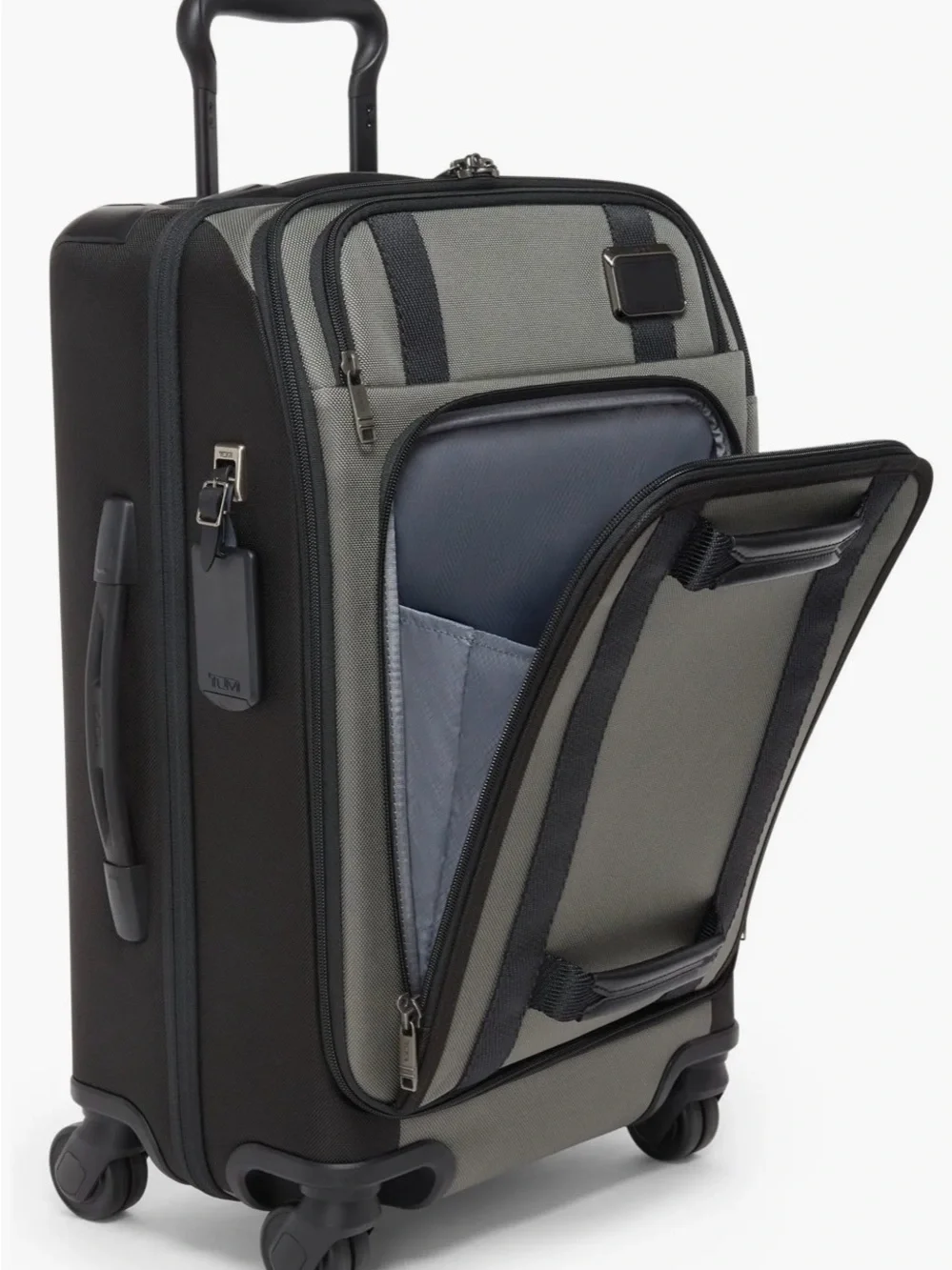 Tumi Merge Continental Front Lid 4 Wheeled Carry on Grey/Black